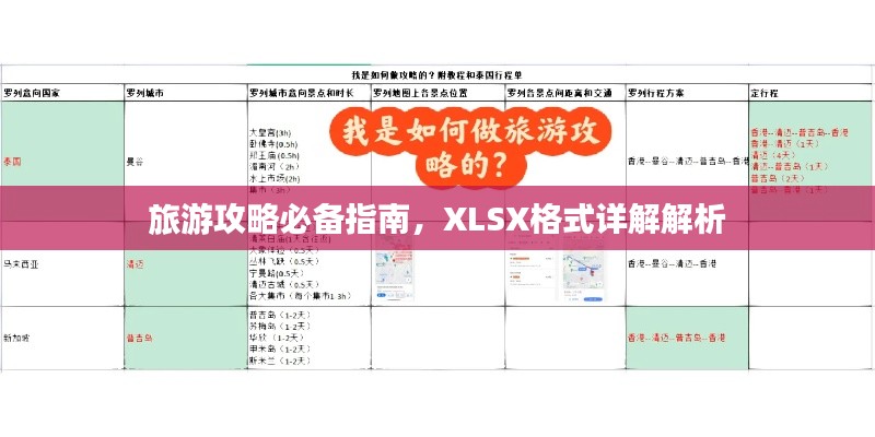 旅游攻略必备指南，XLSX格式详解解析