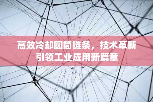 高效冷却圆筒链条，技术革新引领工业应用新篇章