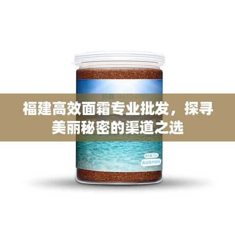 福建高效面霜专业批发，探寻美丽秘密的渠道之选