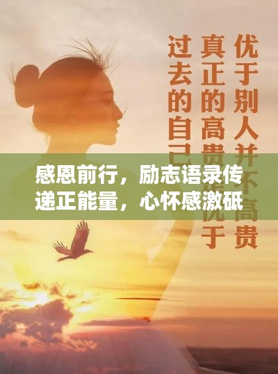 感恩前行，励志语录传递正能量，心怀感激砥砺人生！