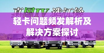 轻卡问题频发解析及解决方案探讨