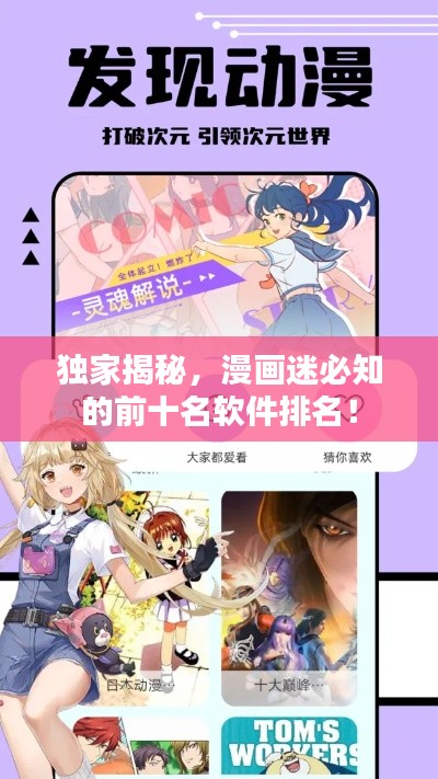 独家揭秘，漫画迷必知的前十名软件排名！